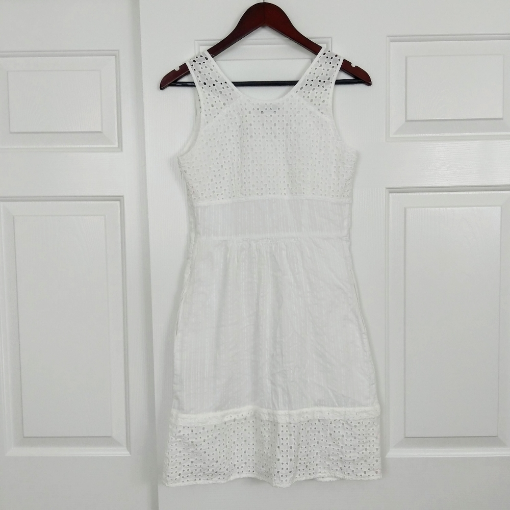 Madewell sleevless white dress with Pockets